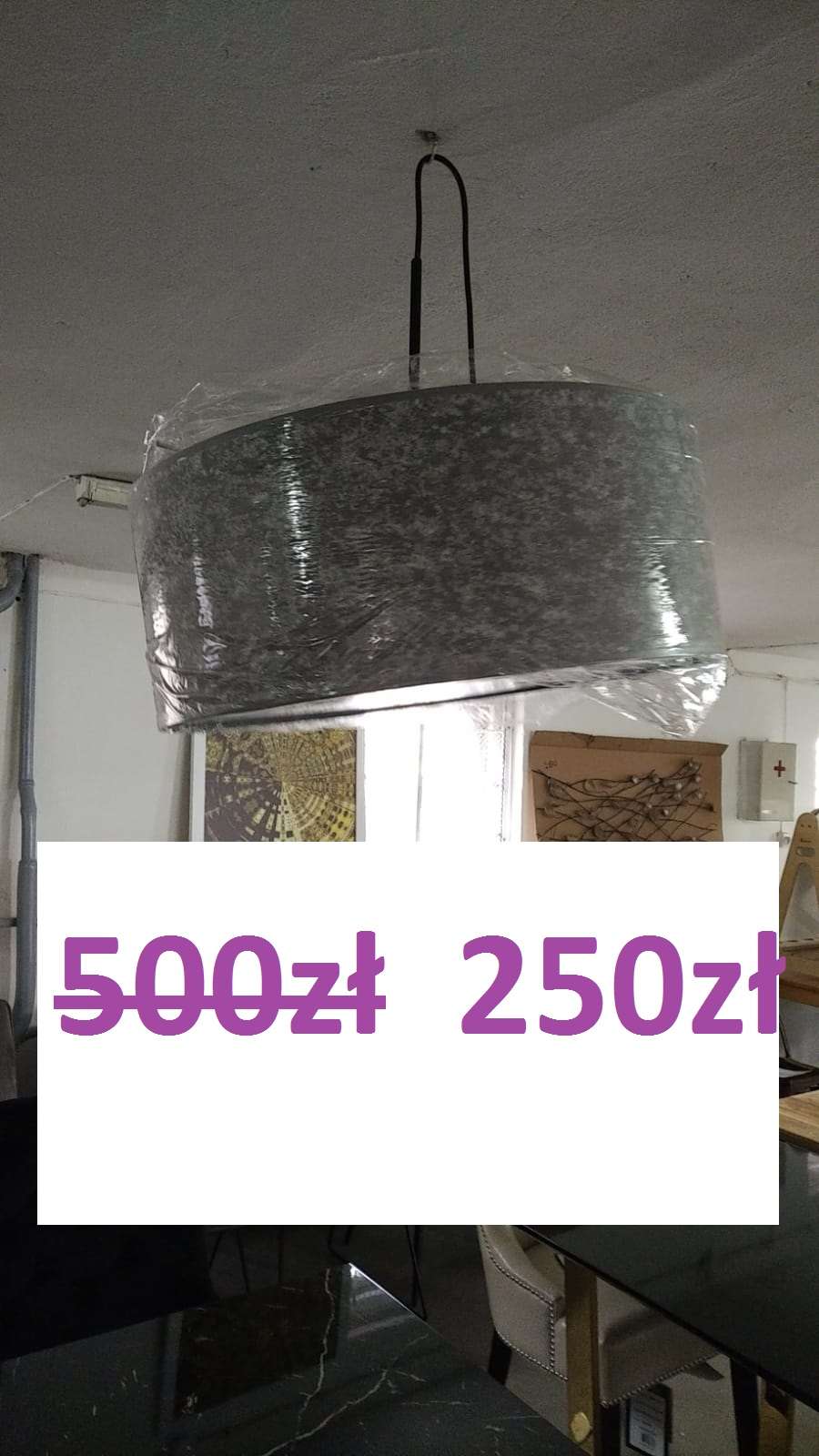 - 50% Nowa lampa wisząca  40x20 cm  250zł