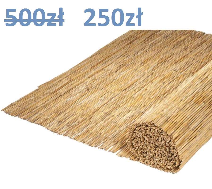 - 50 % Nowa mata osłonna bambusowa  500x150 cm 250zł