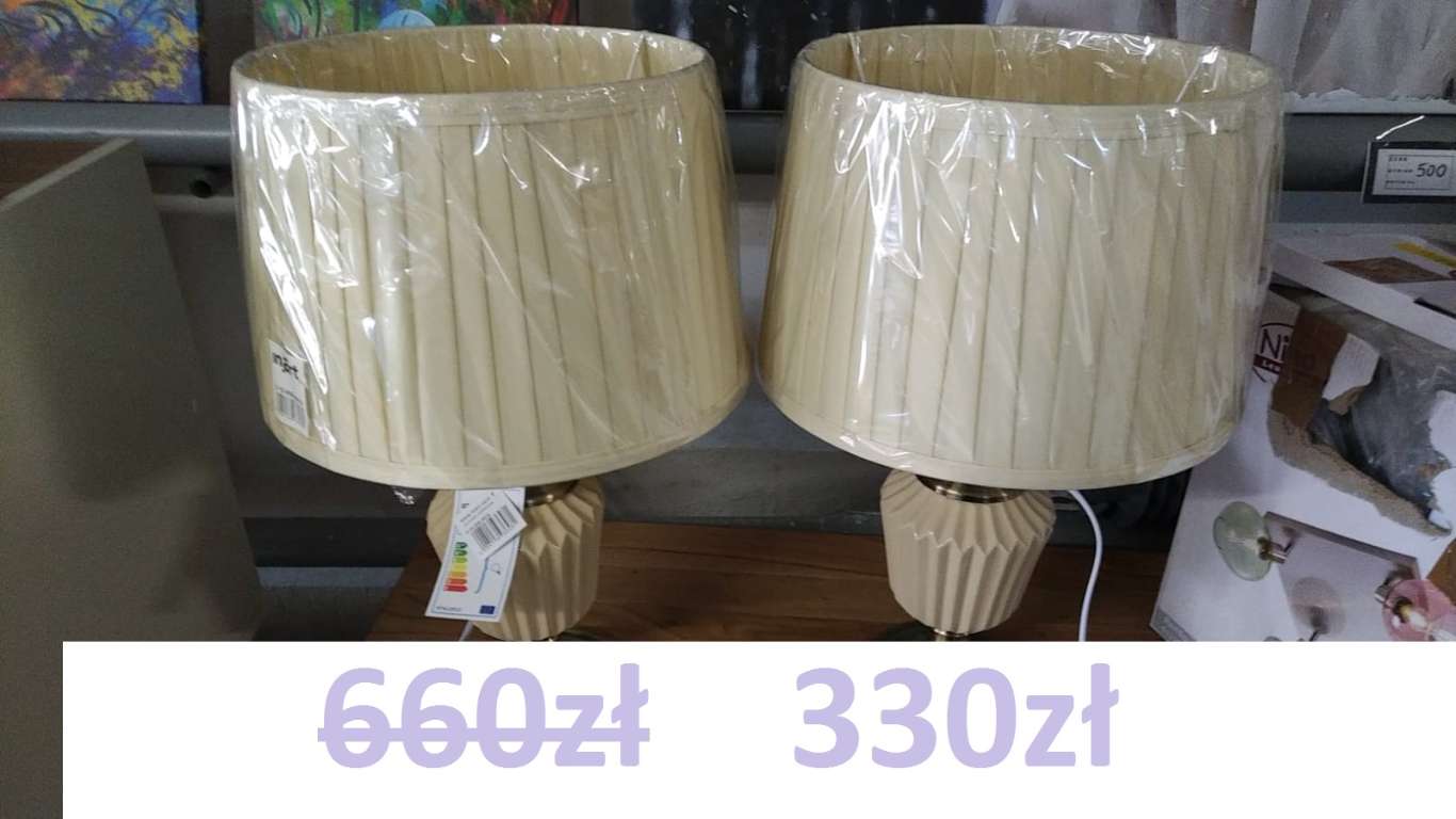 - 50% Nowa lampka nocna  firmy Mercer 30x55 cm 330zł