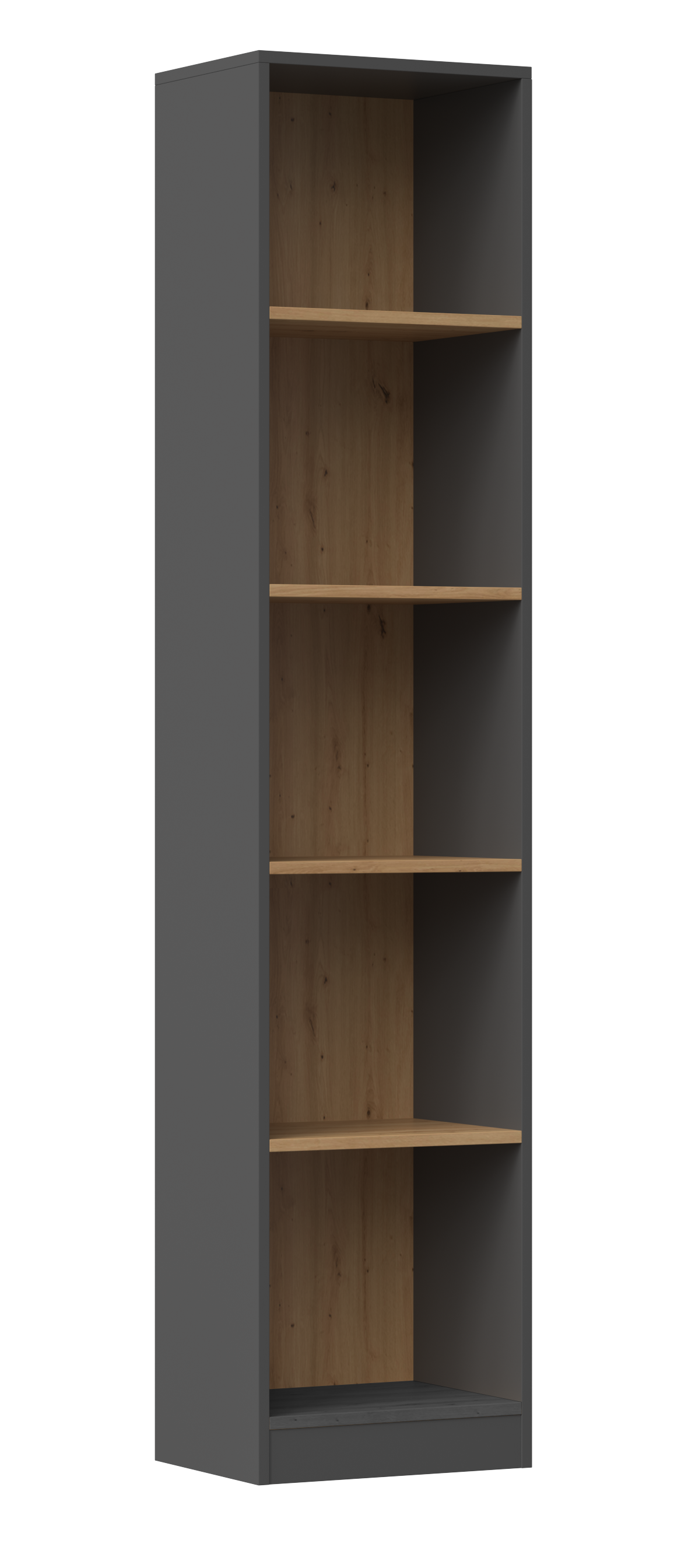 REGAŁ R40 40CM NA KSIĄŻKI SEGREGATORY ANTRACYT DĄB ARTISAN