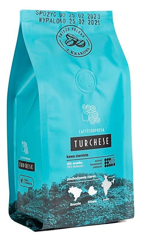 Caveres TURCHESE - Kawa ziarnista 250g