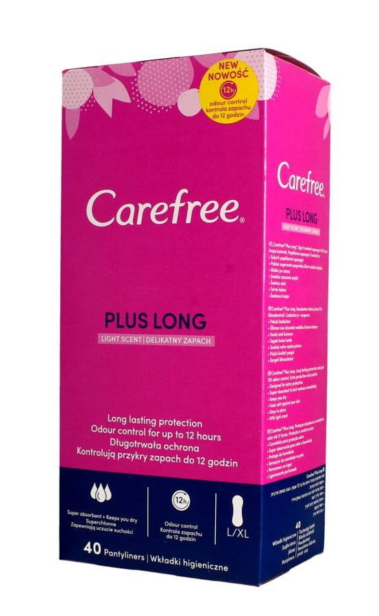 Carefree wkładki higieniczne PLUS LONG 40szt.