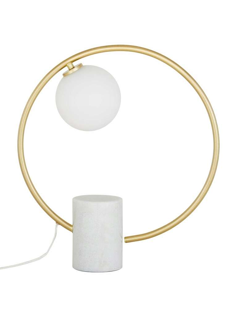 Lampa stołowa z marmurową podstawą Soho