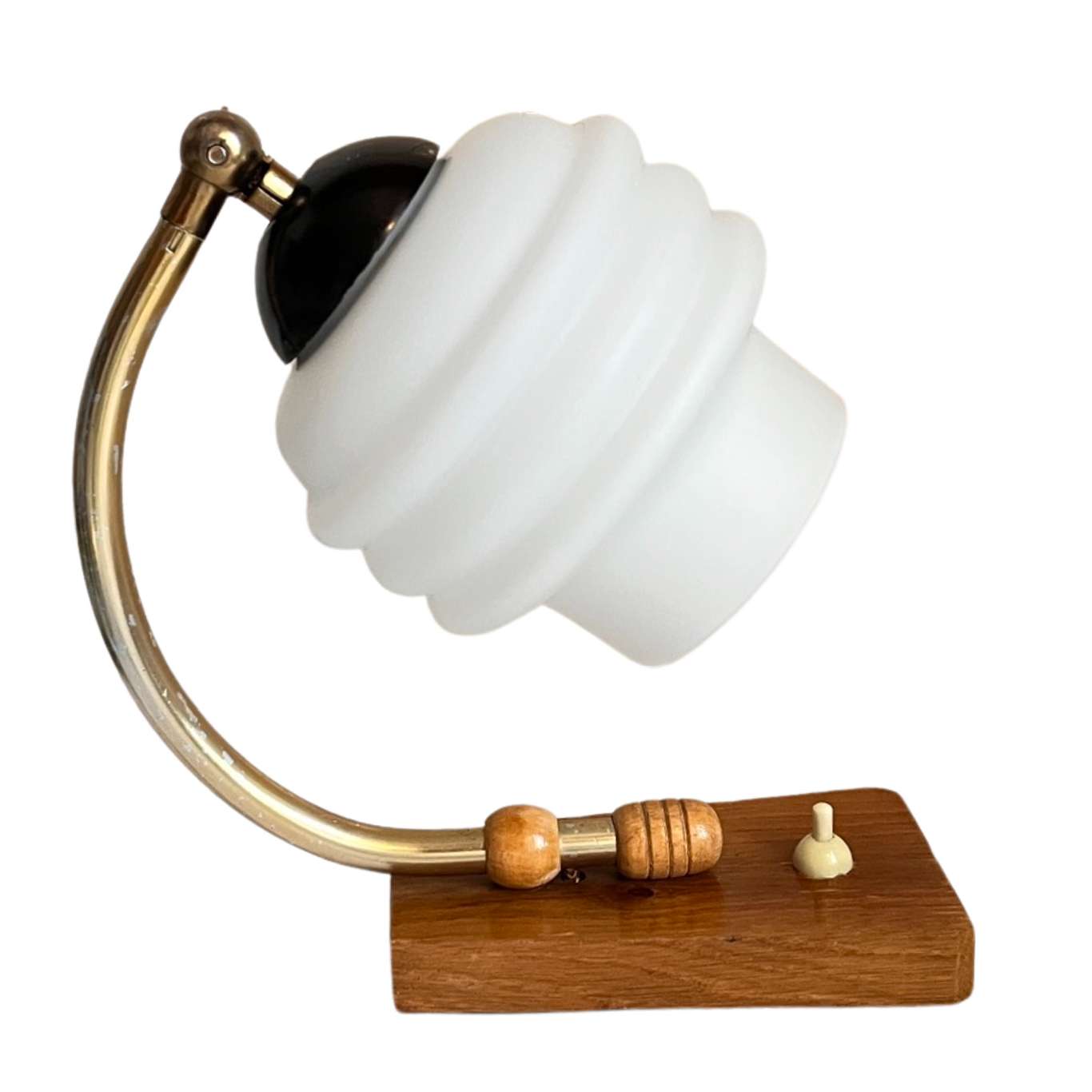 Lampka nocna w stylu art deco, Niemcy, lata 50.