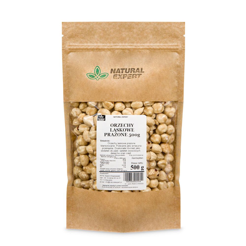 Orzechy Laskowe Prażone 500G Natural Expert