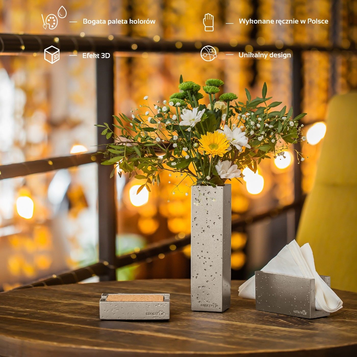 Wazon Loft Brass Poli