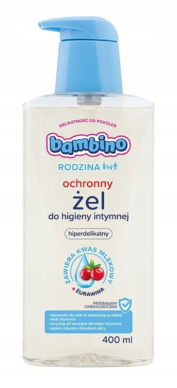 Bambino Rodzina żel intymny 400ml żurawina