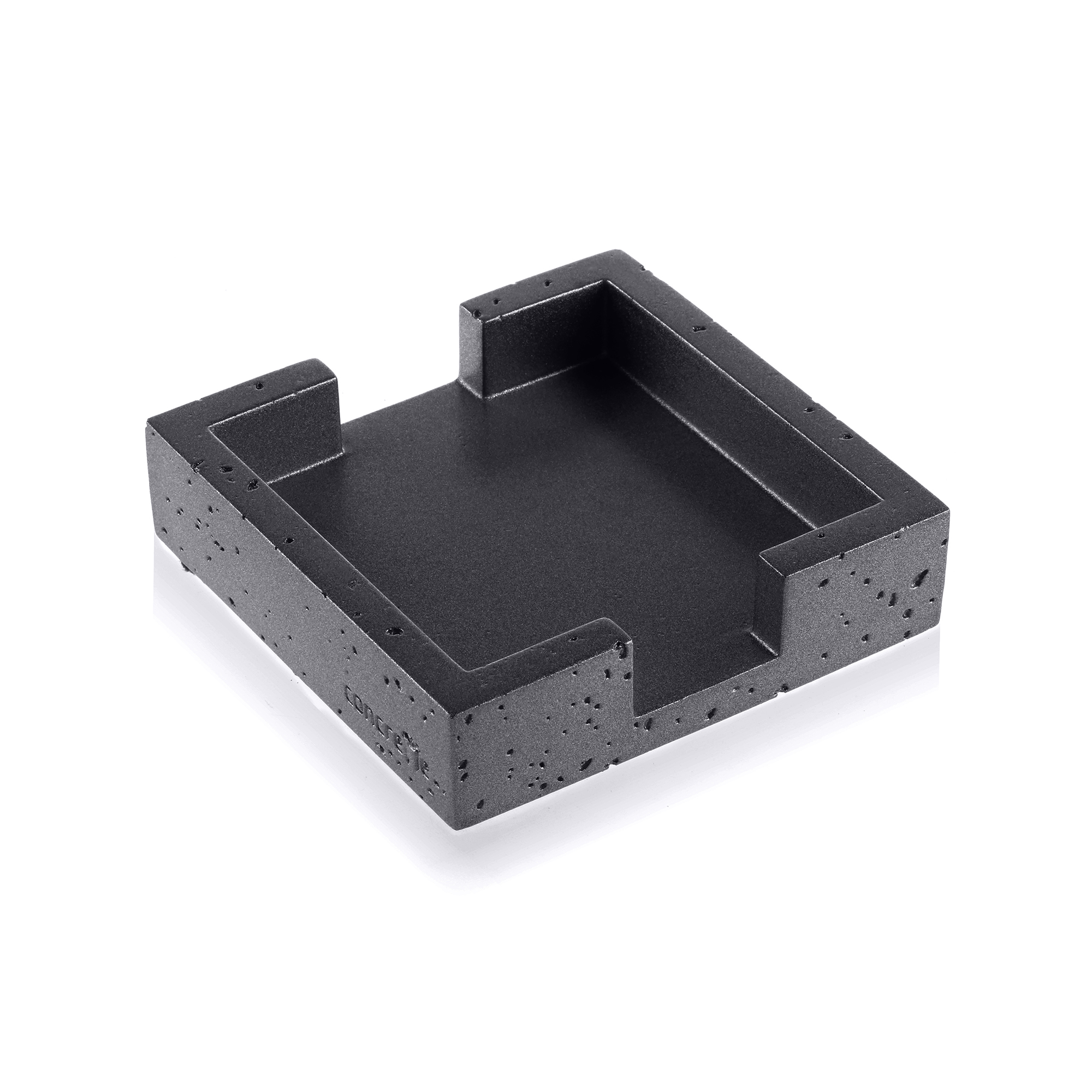 Pojemnik na podkładki Loft Black Metallic Poli