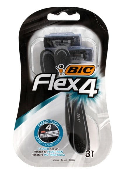 Bic Flex 4 Nano Tech maszynka do golenia 3 sztuki