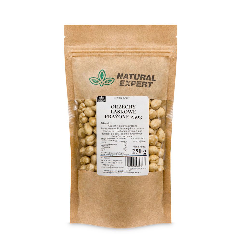Orzechy Laskowe Prażone 250G Natural Expert