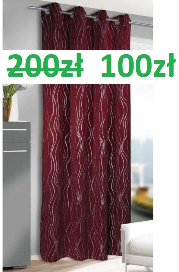 - 50% Nowa zasłona firmy Latitude Run 135x254 cm  100zł