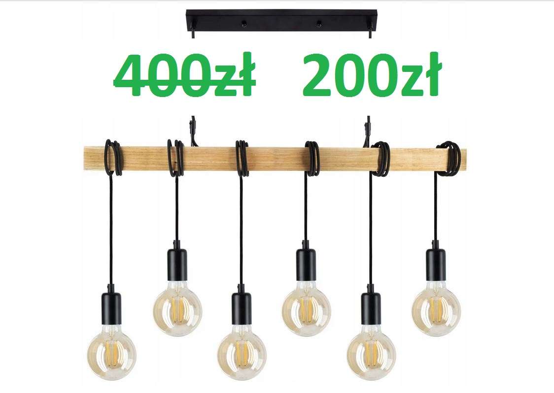 - 50% Nowa lampa wisząca 200zł