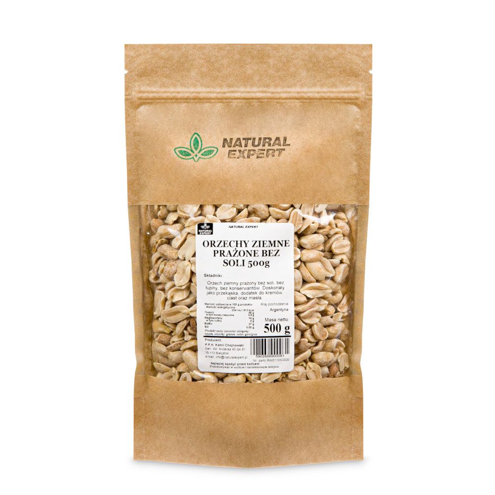 Orzechy Ziemne Prażone Bez Soli 500G Natural Expert