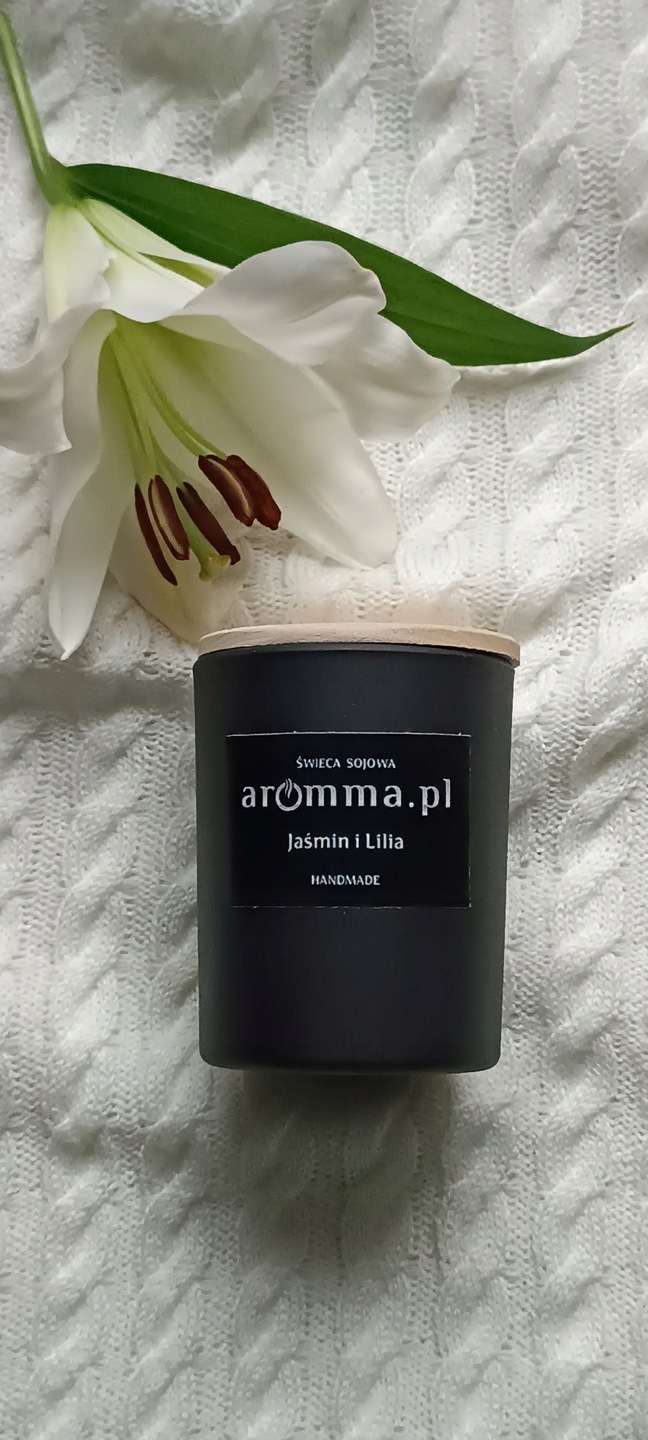 Świeca sojowa zapachowa Jaśmin i Lilia 300 ml - Aromma