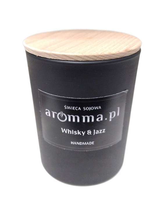  Świeca sojowa zapachowa Whisky & Jazz 300 ml - Aromma