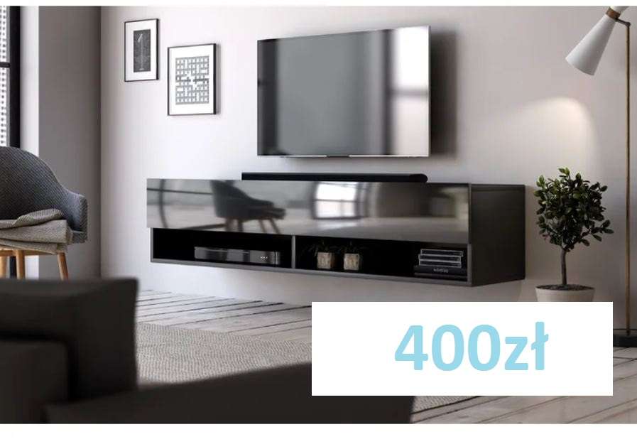 - 60% taniej* Nowa RTV 140x33 cm  400zł