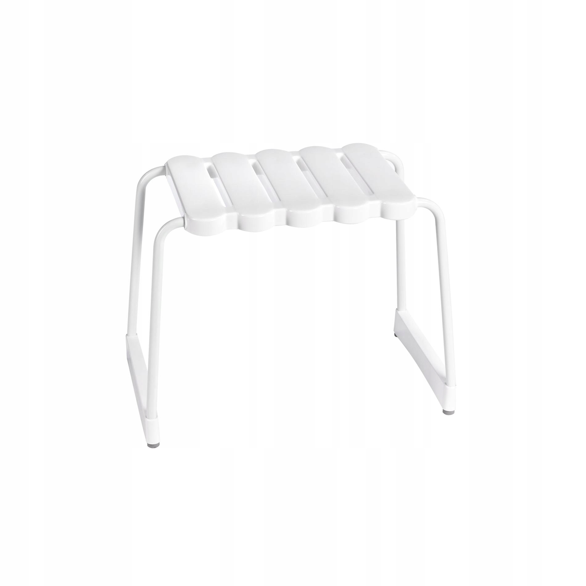 RIDDER taboret z aluminium, biały - WYPRZEDAŻ
