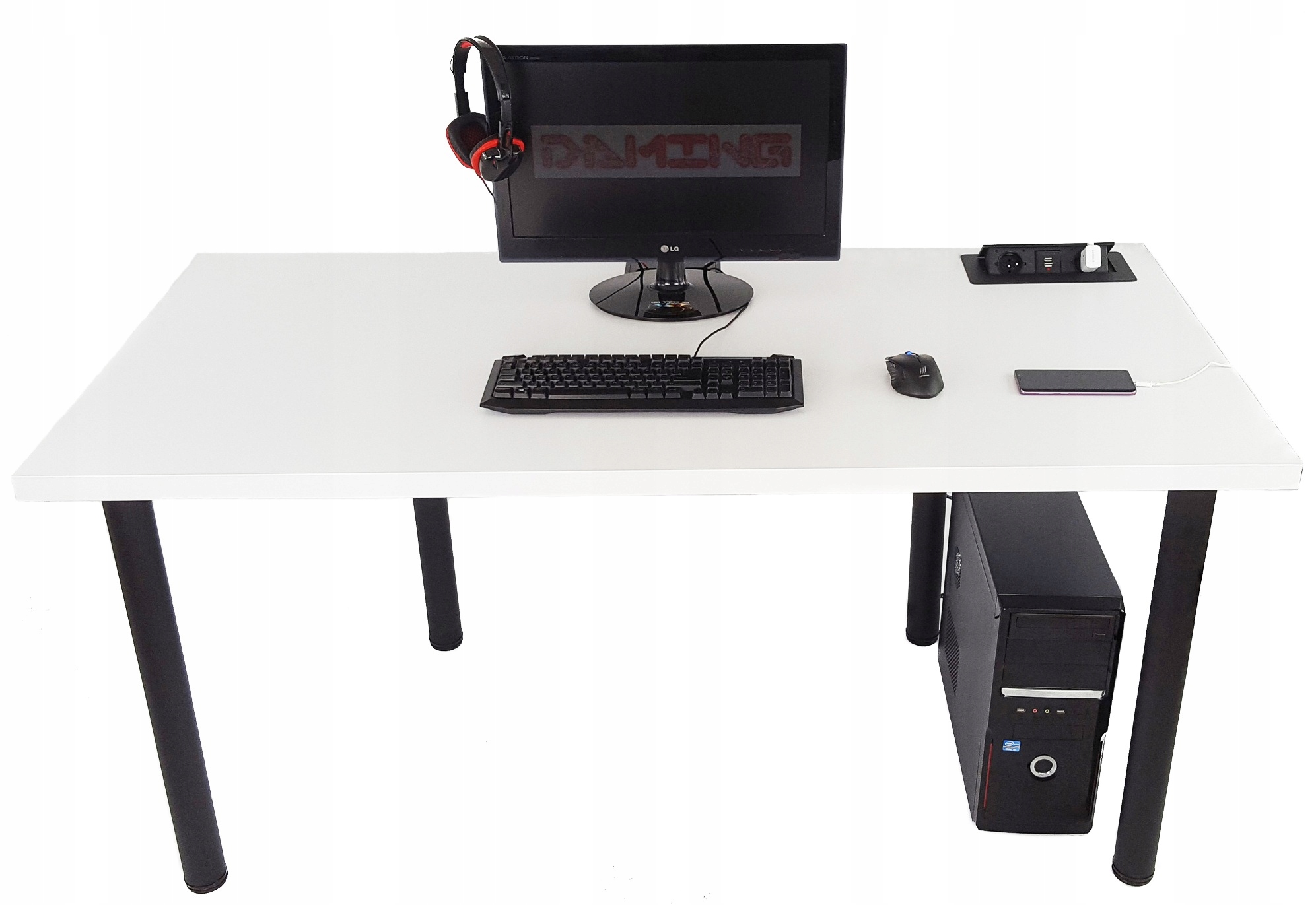 BIURKO GAMINGOWE 120x60x28 STÓŁ BLAT PRODUCENT