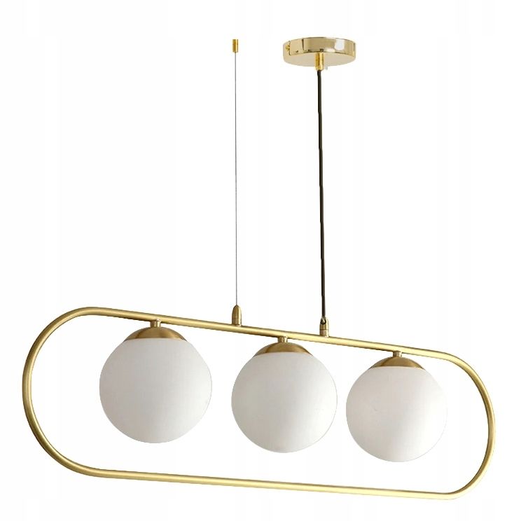 Lampa Sufitowa Nowoczesna Gold Szklana Kula Złota