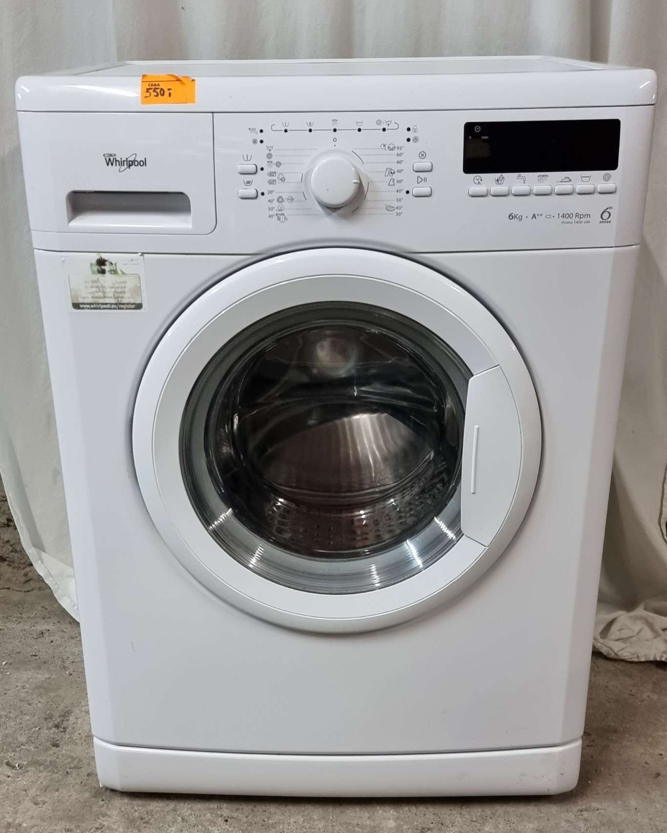 Pralka Whirlpool PRIMO 1406 UM 6kg/1400obr , 6ty zmysł