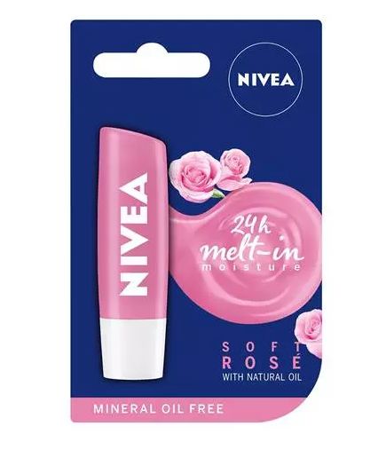 Nivea pomadka Soft Rose