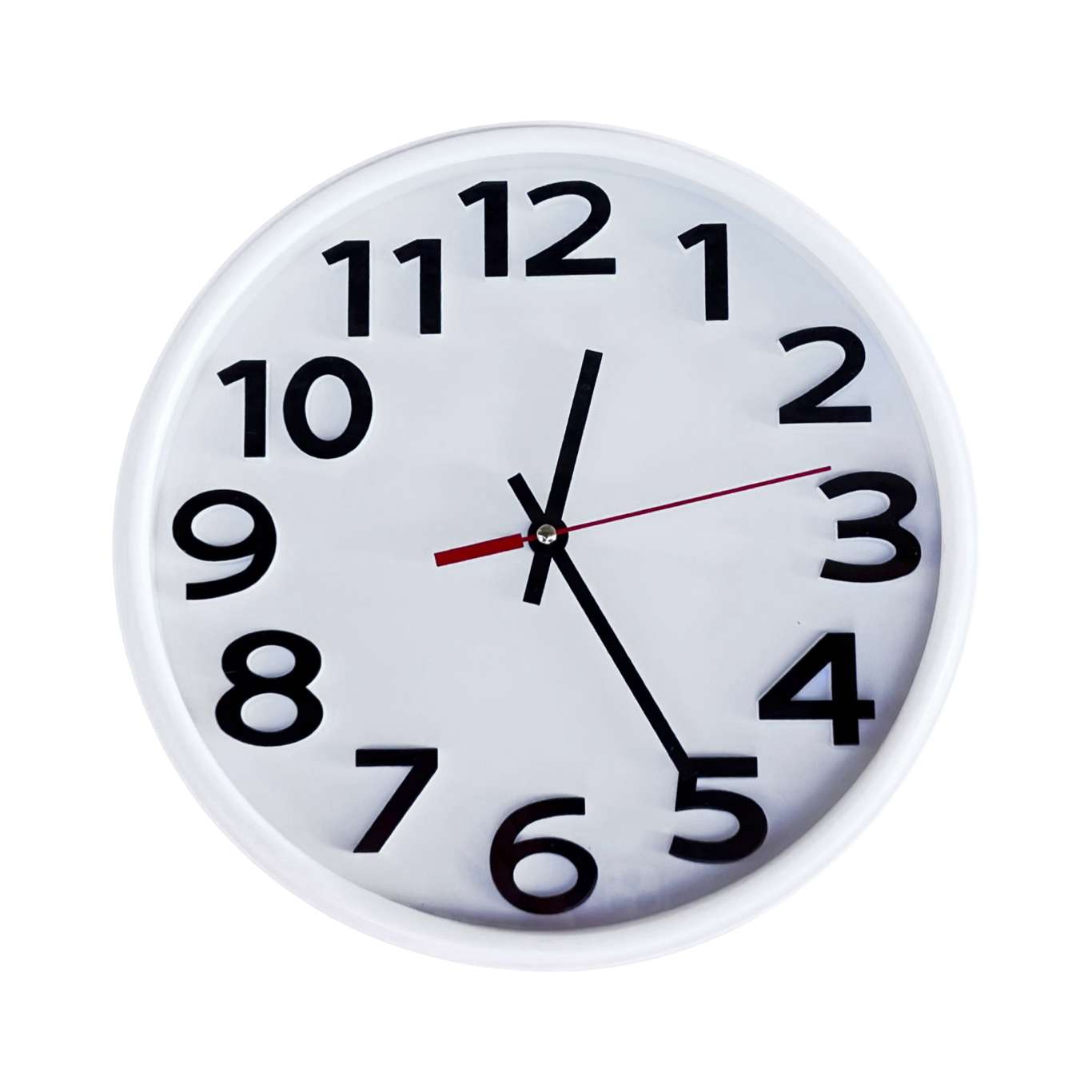 Minimalistyczny industrialny zegar ścienny Niemcy lata 90.
